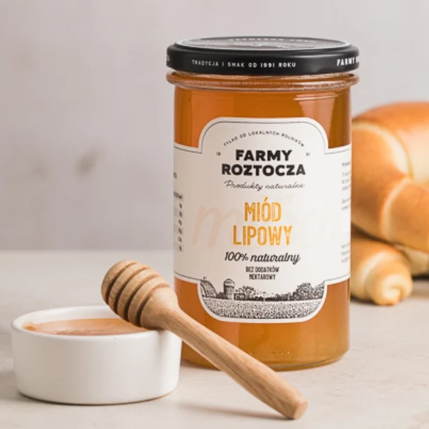 Miód lipowy, 700 g, Farmy Roztocza