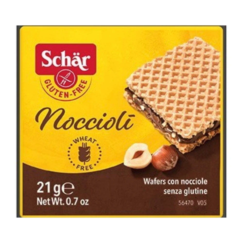 Noccioli - wafelki orzechowe, bezglutenowe, Schär
