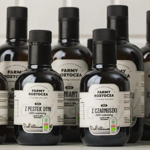 Olej z Pestek dyni Bio tłoczony na zimno, 250 ml, Farmy Roztocza