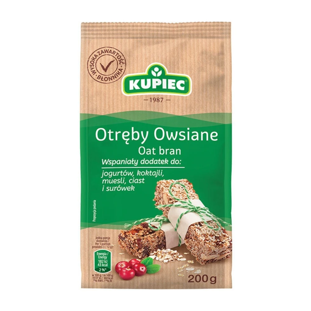 Zestaw 8 szt. otręby owsiane, Kupiec