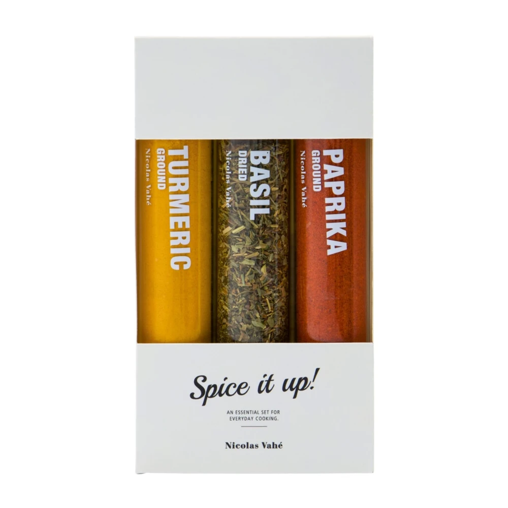 Przyprawy, bazylia, papryka chili, kurkuma, Nicolas Vahé