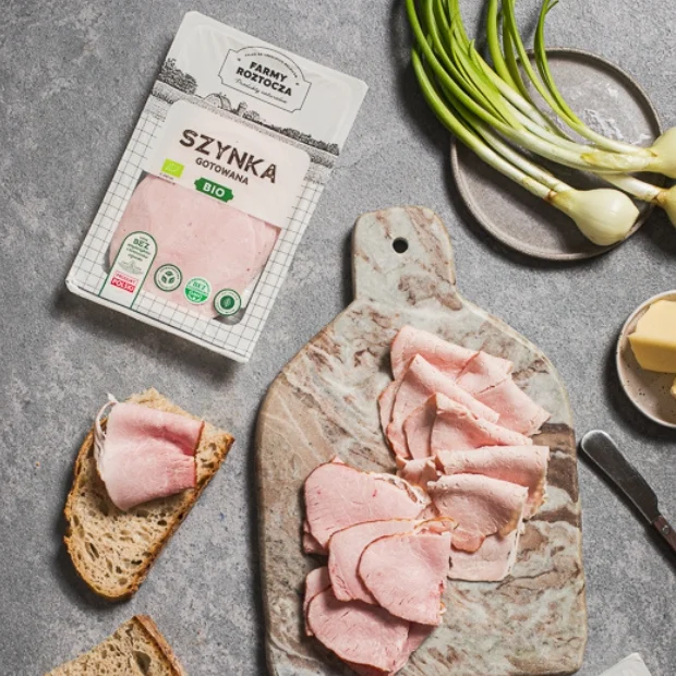 Szynka gotowana w plastrach Bio, Farmy Roztocza