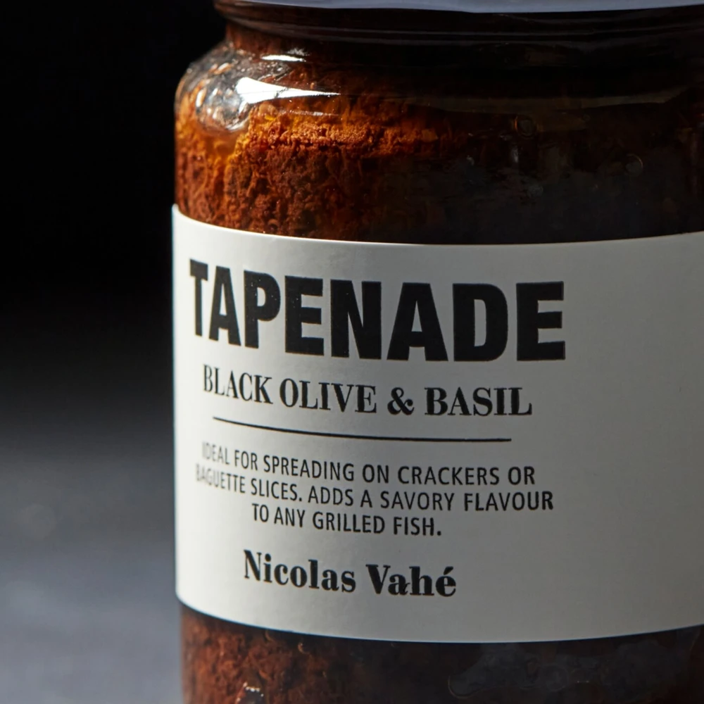 Tapenada z czarnych oliwek i bazylii, Nicolas Vahé