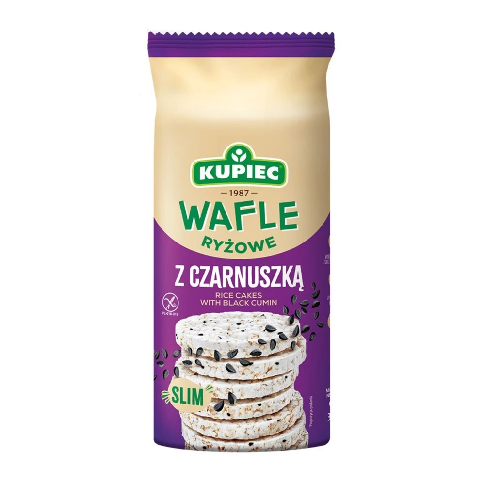Zestaw 16 szt. wafle ryżowe z czarnuszką, Kupiec