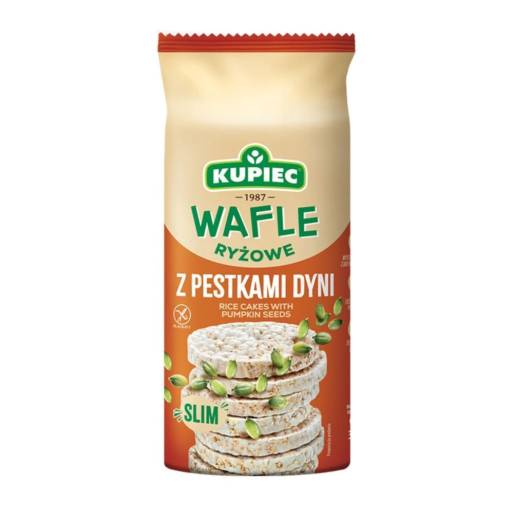Zestaw 16 szt. wafle ryżowe z pestkami dyni, Kupiec