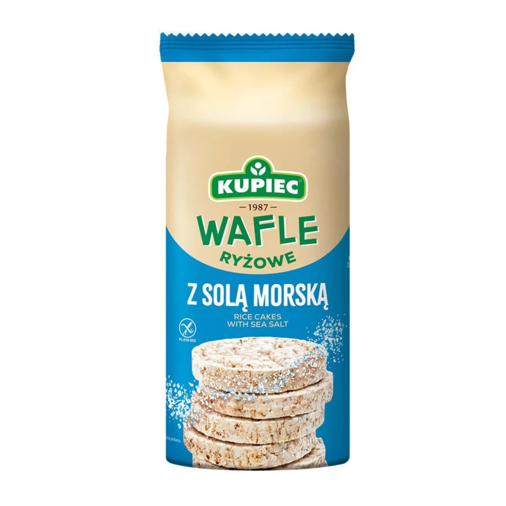 Zestaw 14 szt. wafle ryżowe z solą morską, Kupiec
