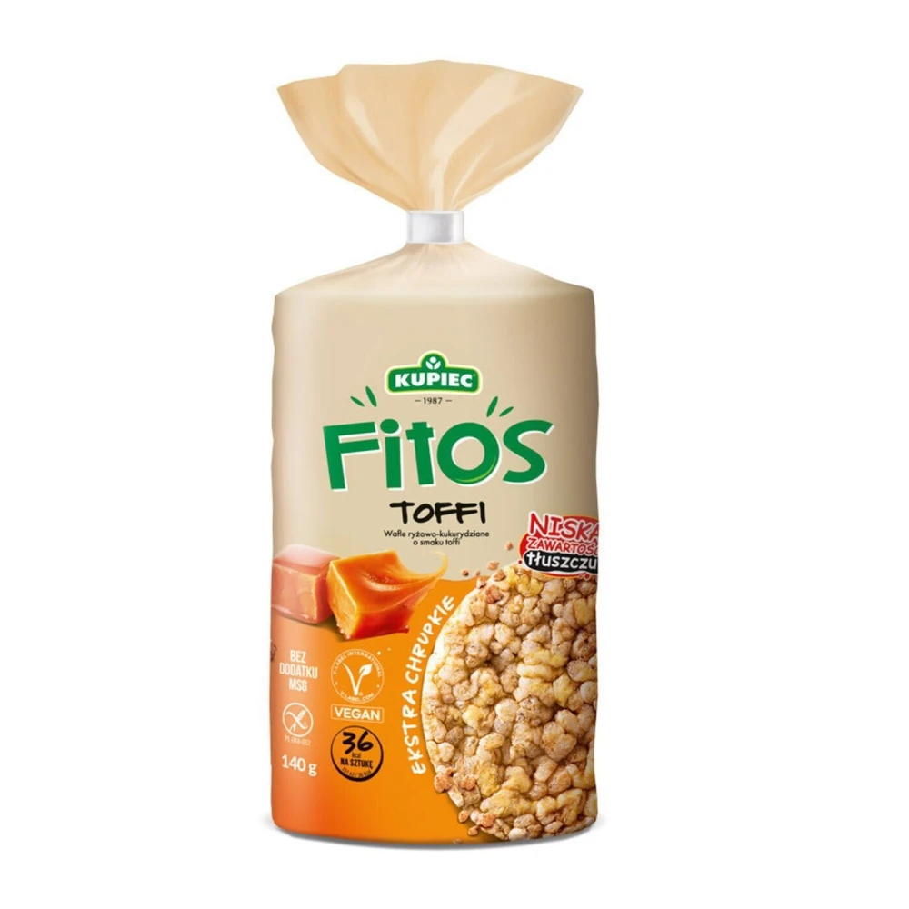 Zestaw 12 szt. wafle ryżowo kukurydziane toffi, Kupiec