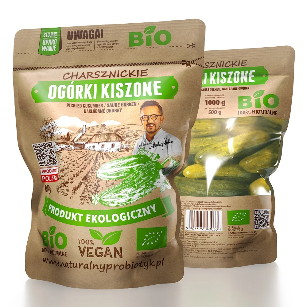 Ogórki kiszone Bio, Charsznickie Pola Natury