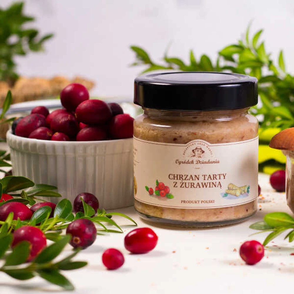 Chrzan tarty z żurawiną, Ogródek Dziadunia