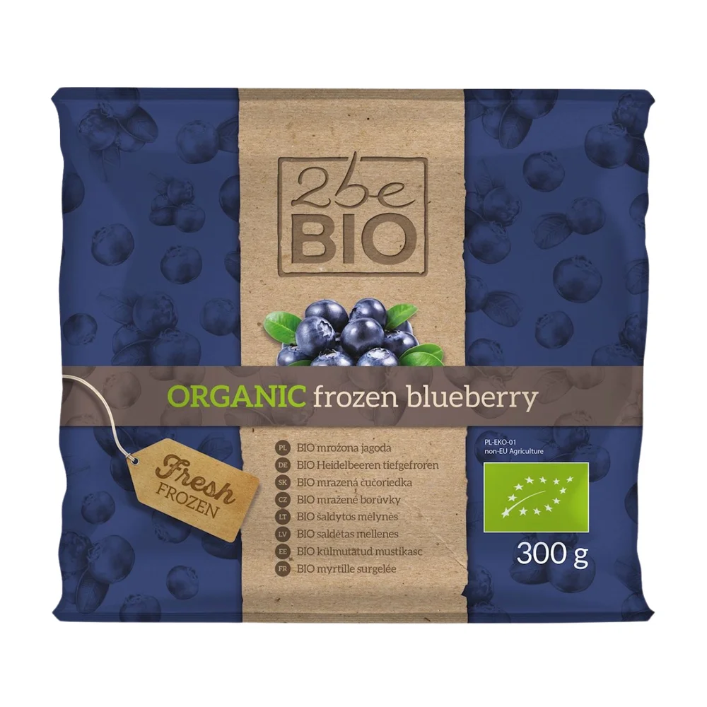  Zestaw mrożonek: truskawka, jagoda, malina Bio, 900 g, 2beBIO