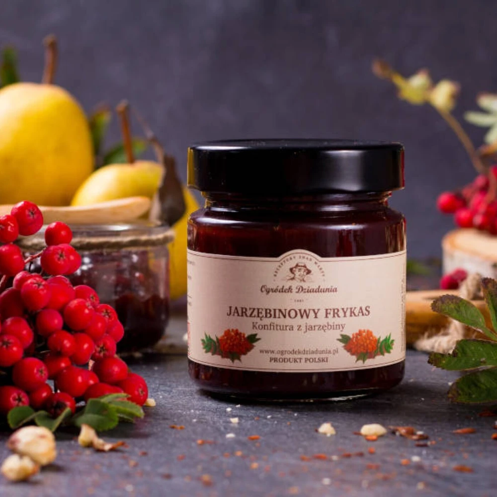 Konfitura z jarzębiny - Jarzębinowy Frykas, Ogródek Dziadunia