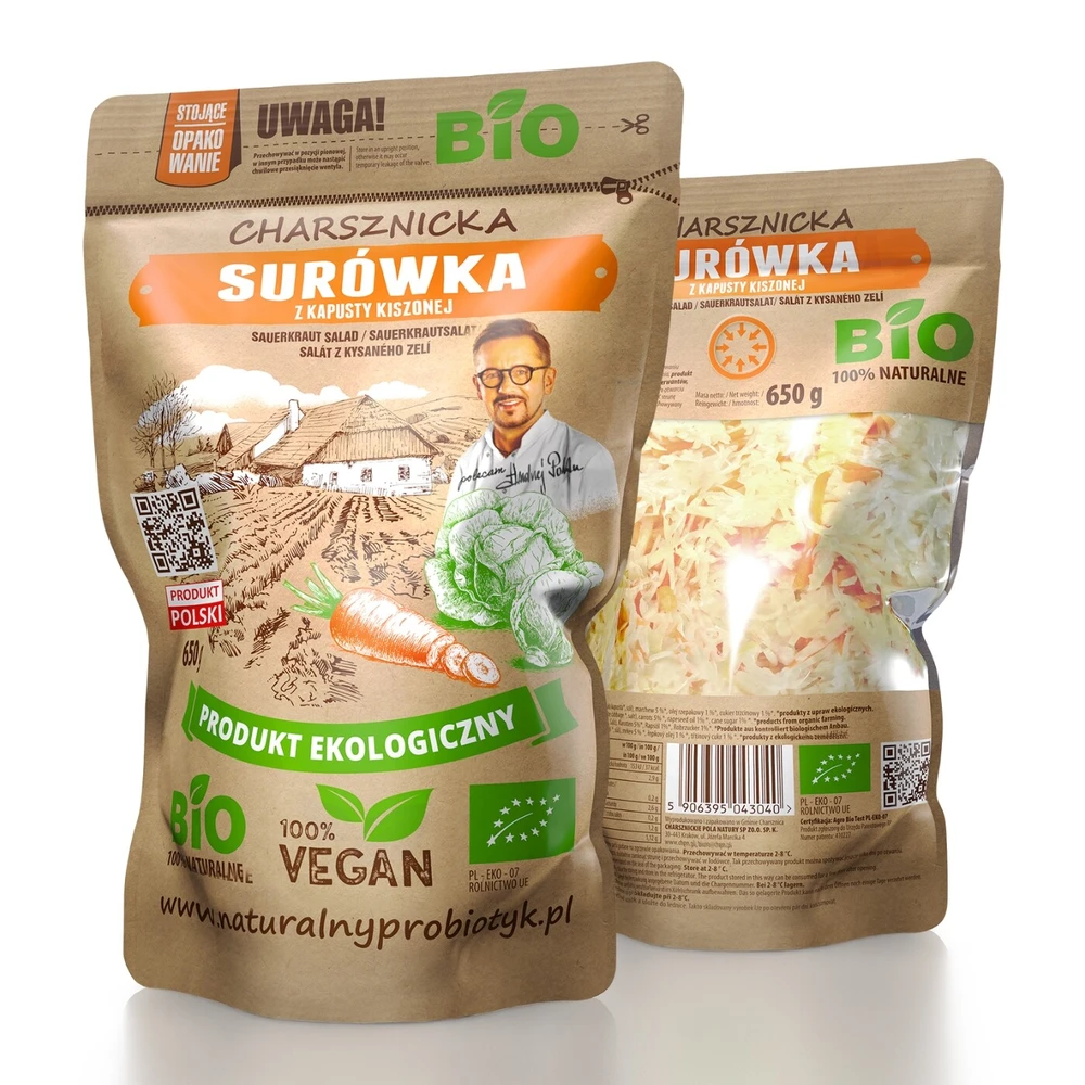 Surówka z kapusty kiszonej Bio, Charsznickie Pola Natury