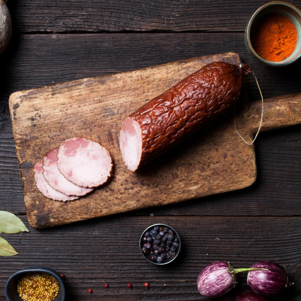 Kiełbasa krakowska sucha w plastrach Bio 160g, Farmy Roztocza