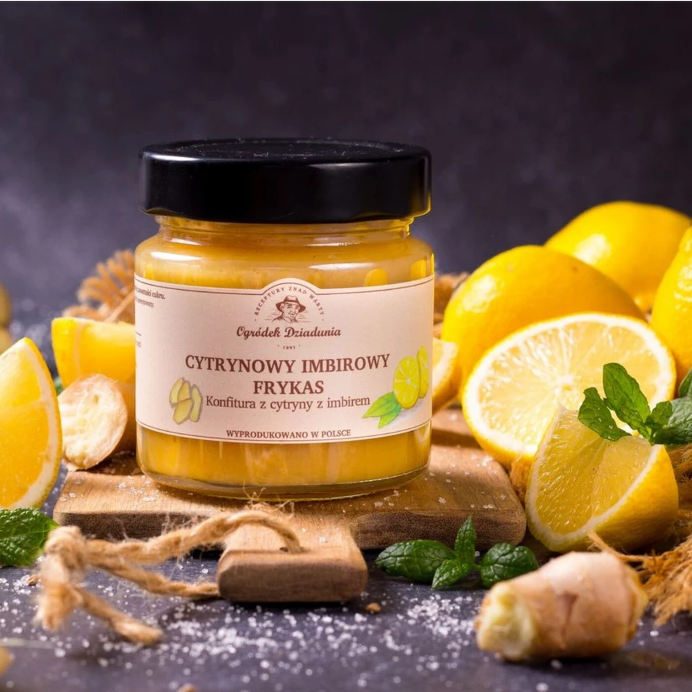 Konfitura z cytryny z imbirem - Cytrynowy imbirowy Frykas, Ogródek Dziadunia