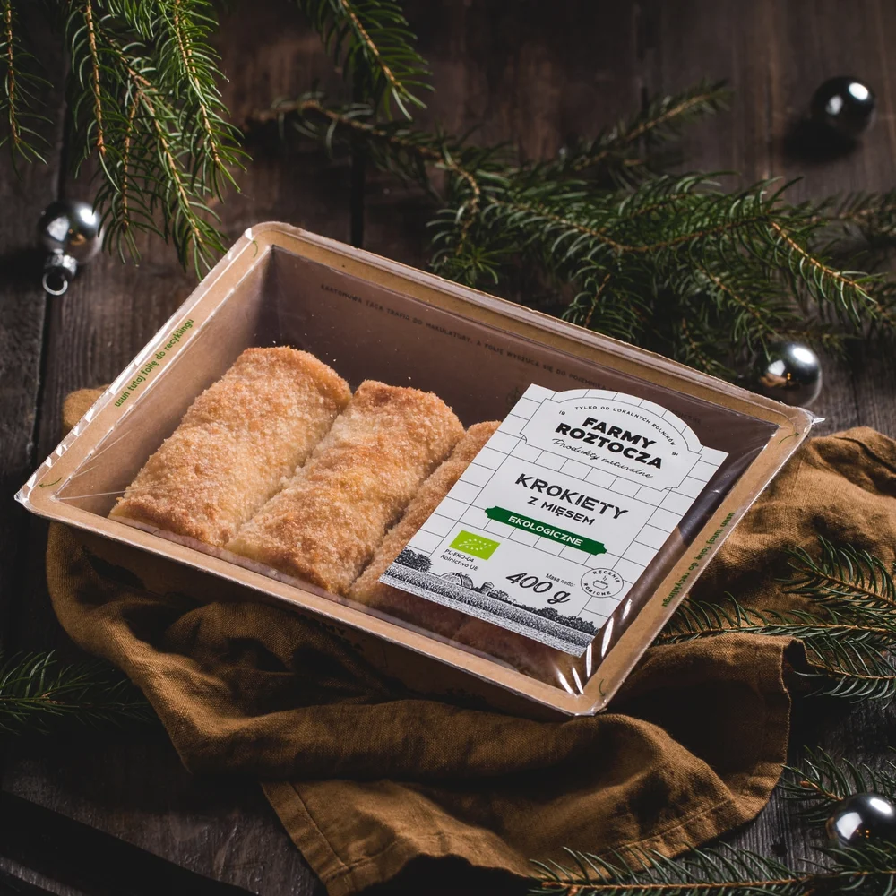 Krokiety z mięsem Bio, 400 g, Farmy Roztocza