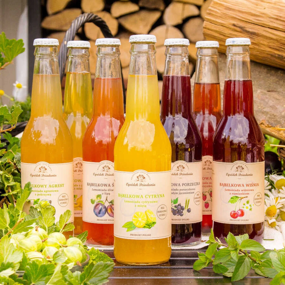 Lemoniada cytrynowa z miętą - Bąbelkowa cytryna z miętą, Ogródek Dziadunia