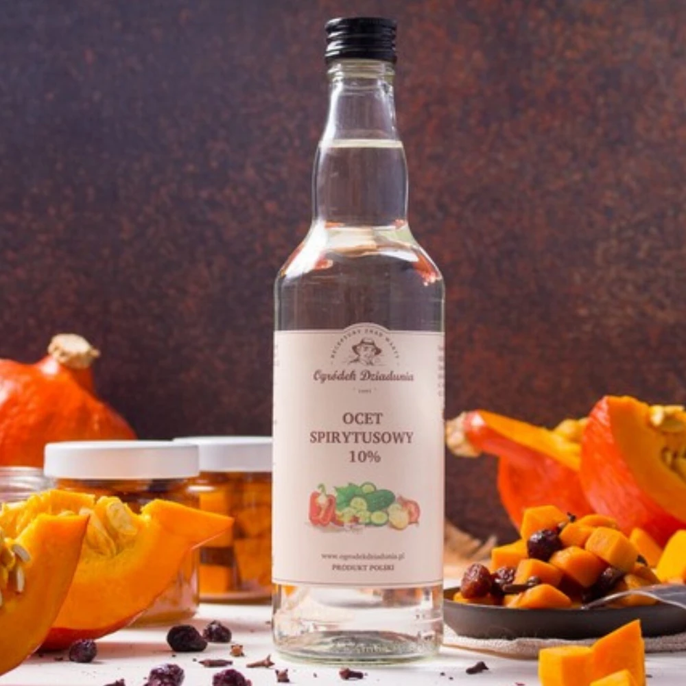 Ocet spirytusowy 10% w szklanej butelce, Ogródek Dziadunia