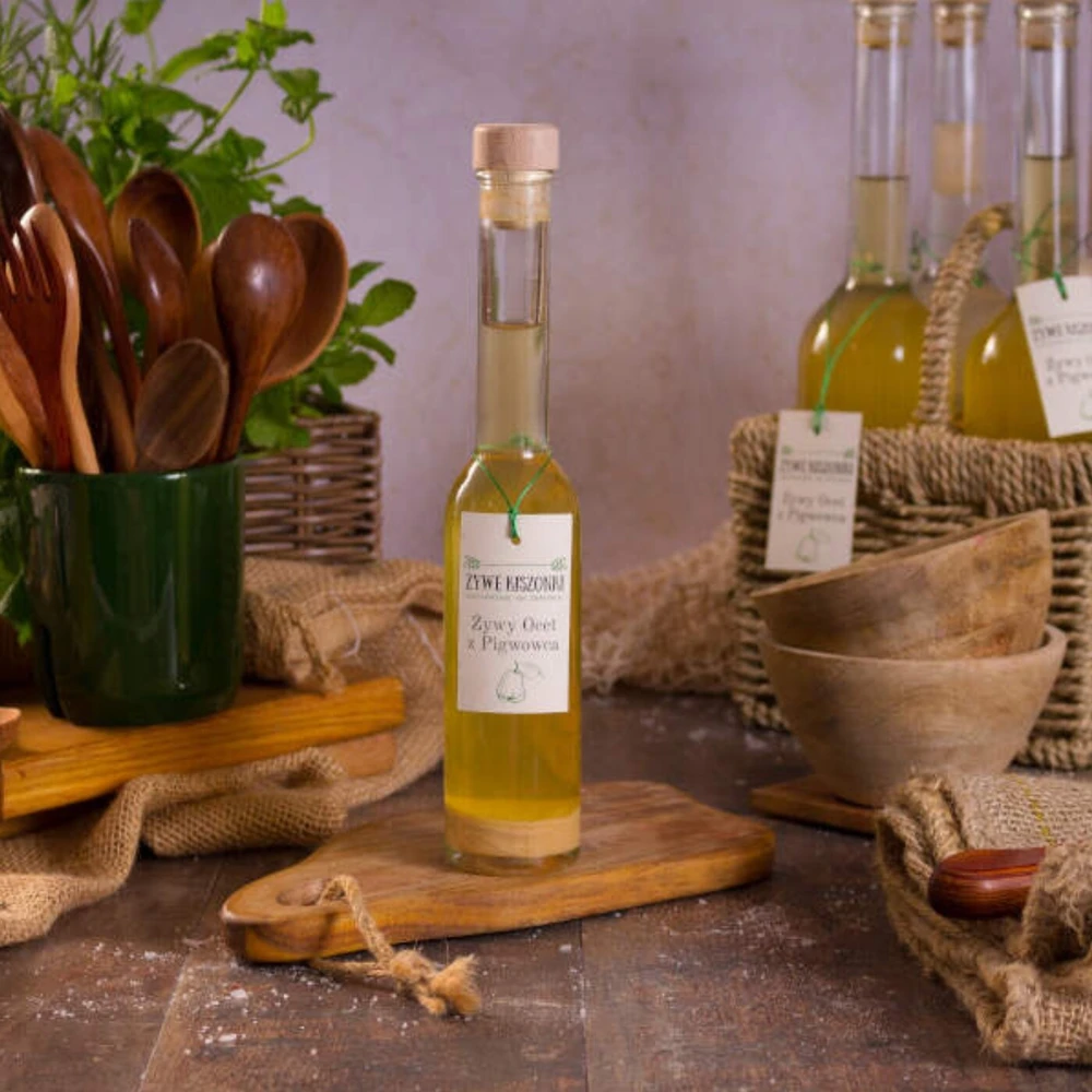Żywy ocet z pigwowca, 500ml, Ogródek Dziadunia