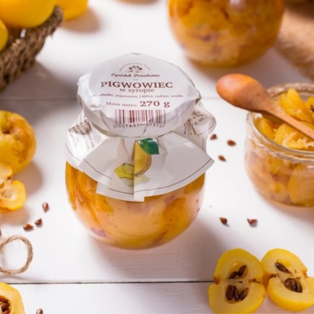 Owoce w syropie - Pigwowiec, Ogródek Dziadunia