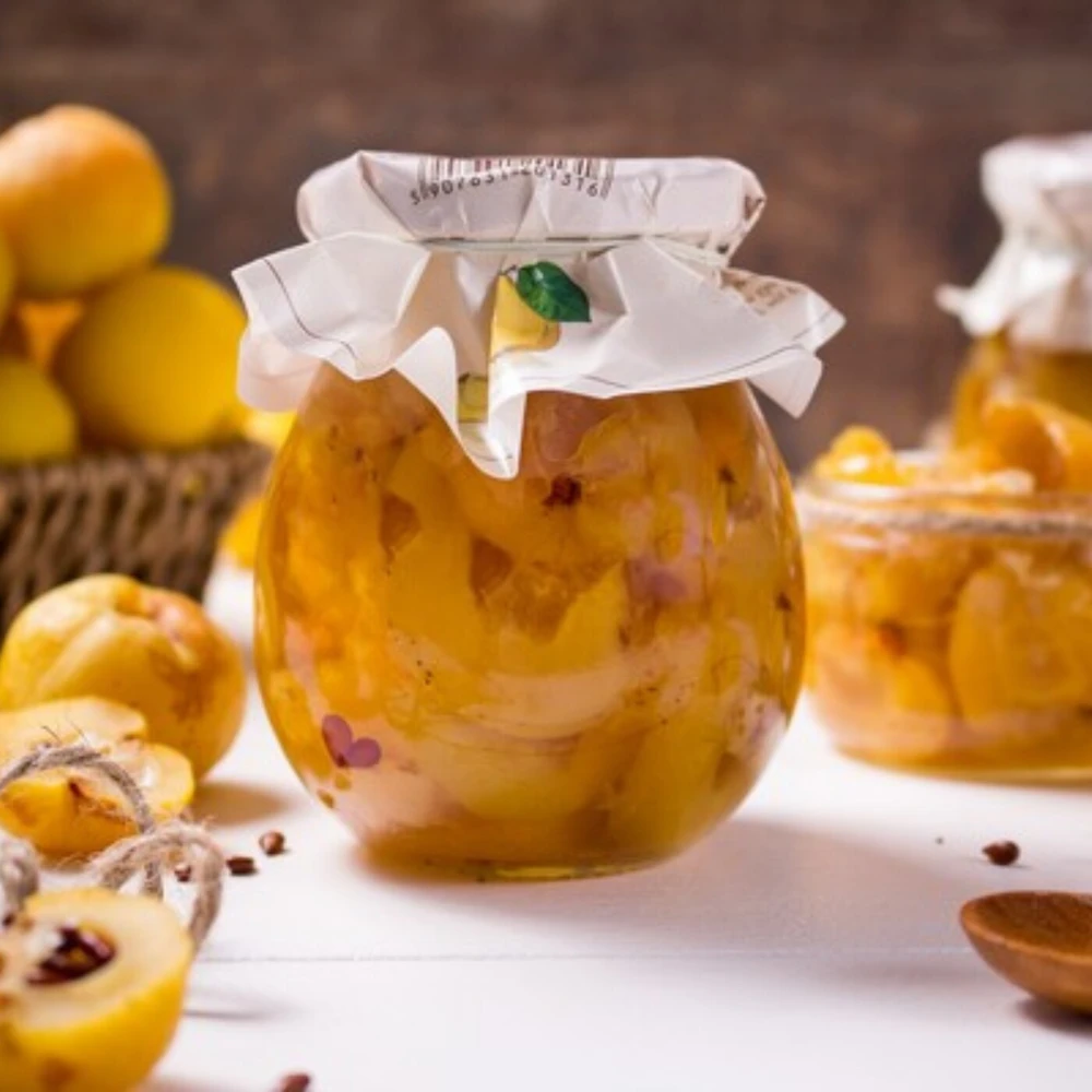 Owoce w syropie - Pigwowiec, Ogródek Dziadunia