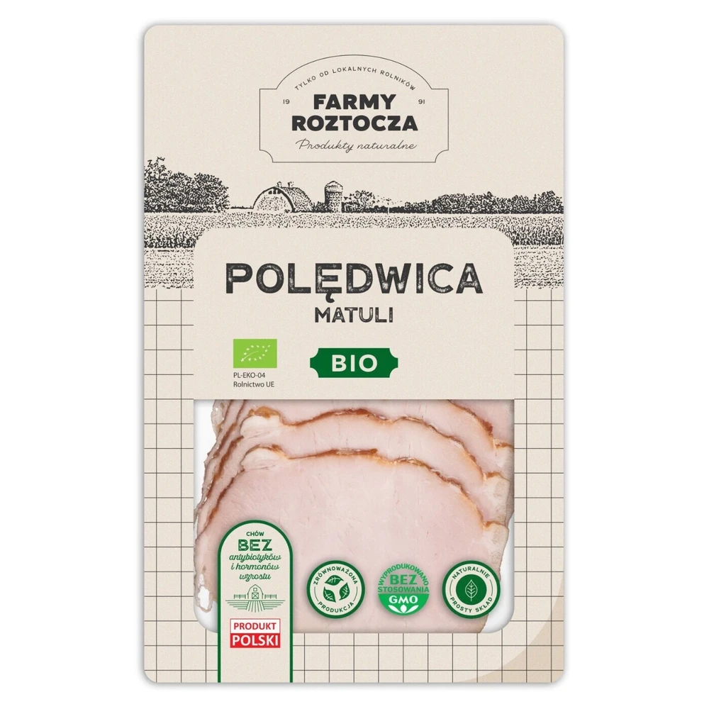 Polędwica matuli w plastrach Bio 200g, Farmy Roztocza