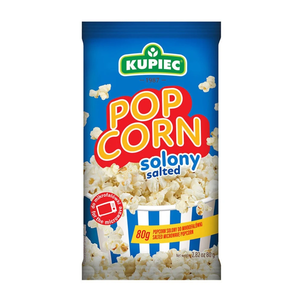 Zestaw 25 szt. popcorn solony, Kupiec  