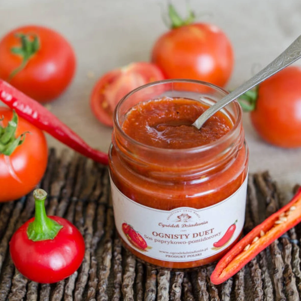 Sos paprykowo-pomidorowy - Ognisty Duet, Ogródek Dziadunia