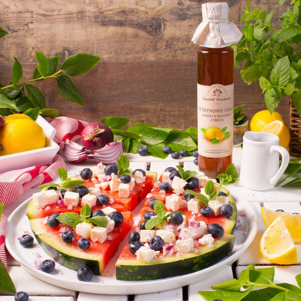 Syrop cytryna z miętą - Cytrynowe Tango, Ogródek Dziadunia