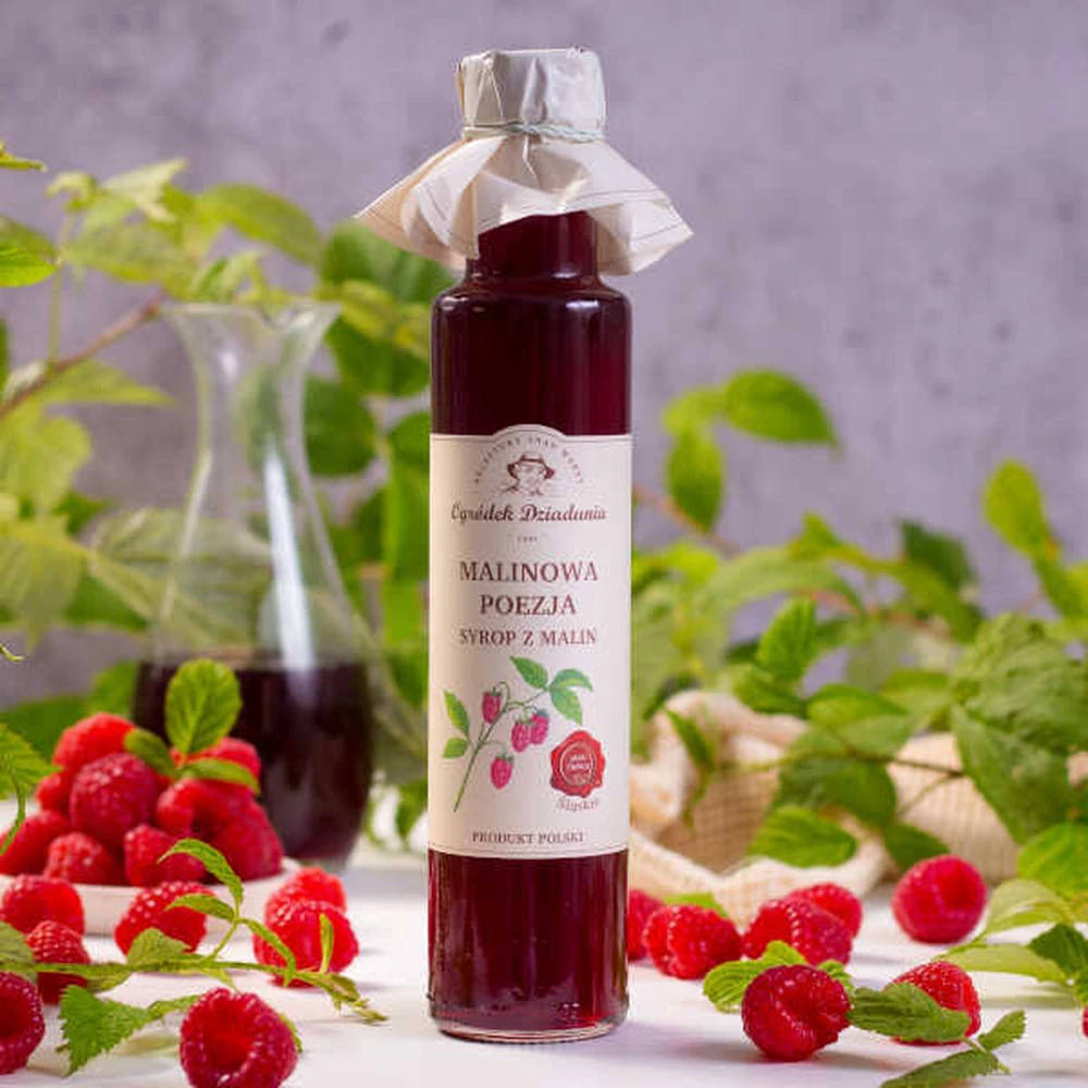 Syrop z malin - Malinowa Poezja, Ogródek Dziadunia