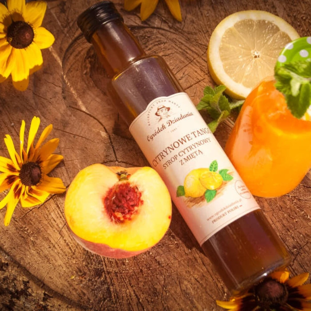 Syrop cytryna z miętą - Cytrynowe Tango, Ogródek Dziadunia
