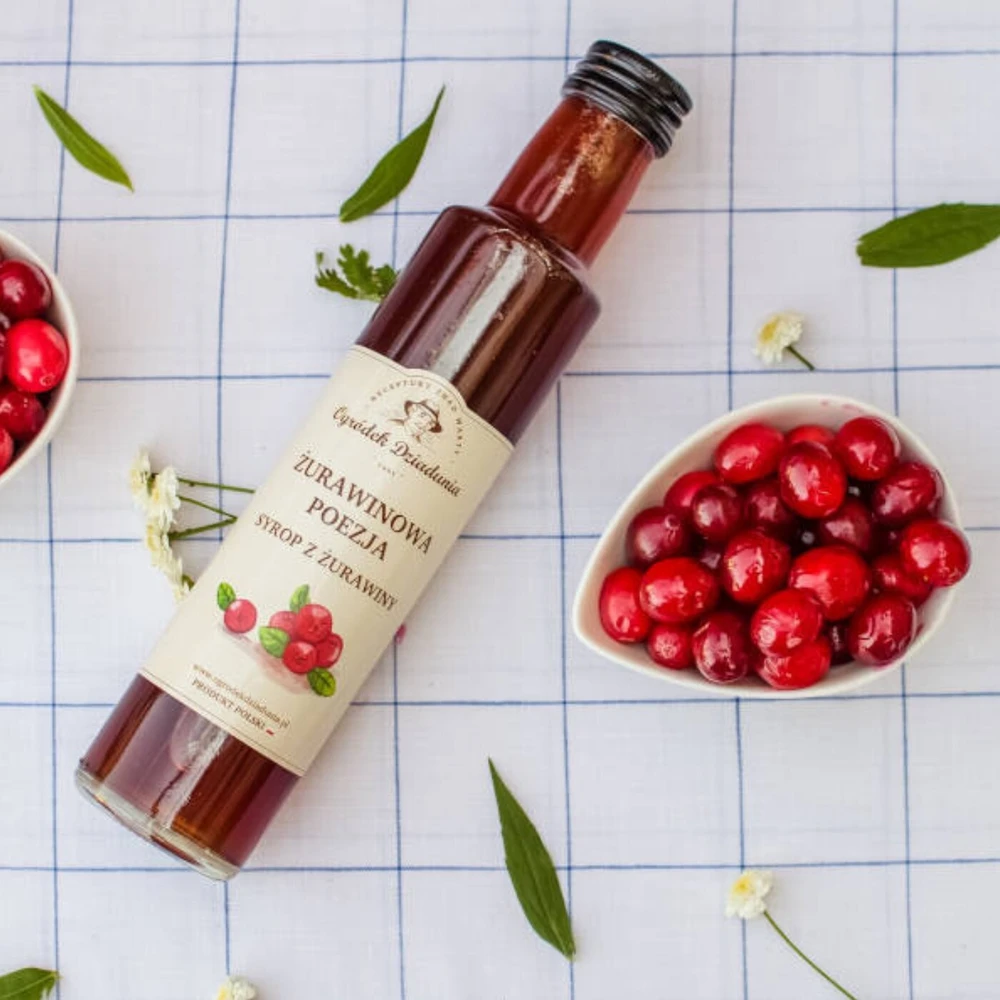 Syrop z żurawiny - Żurawinowa Poezja, Ogródek Dziadunia