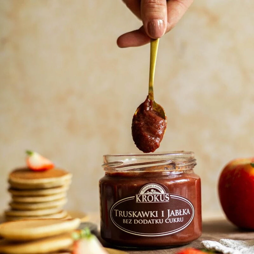 Truskawki i jabłka bez dodatku cukru