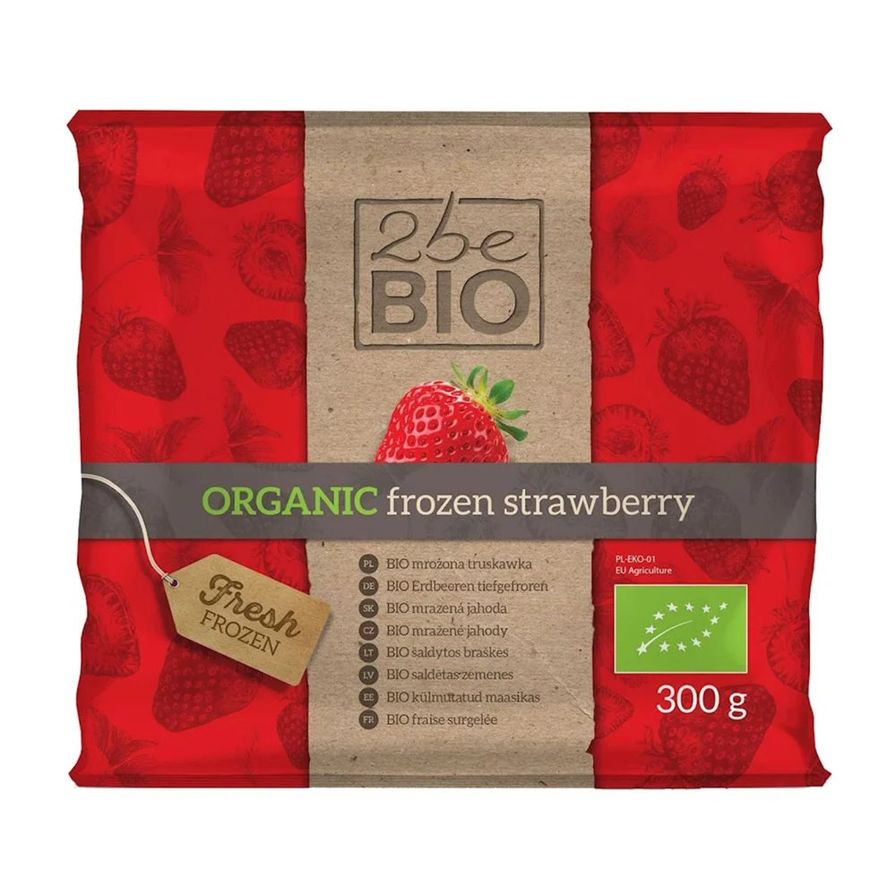 Zestaw mrożonek: jeżyna, malina, jagoda, truskawka Bio, 1200 g, 2beBIO