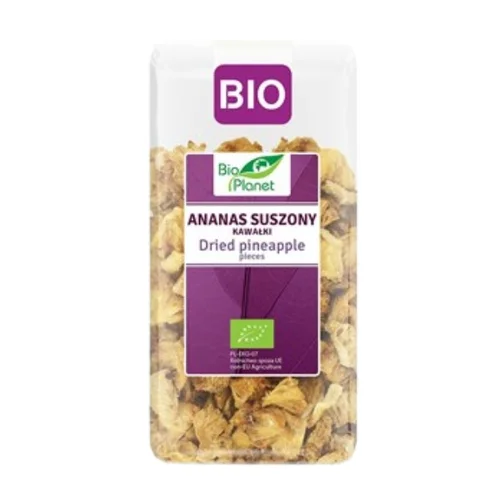 Ananas suszony kawałki Bio, 100 g, Bio Planet