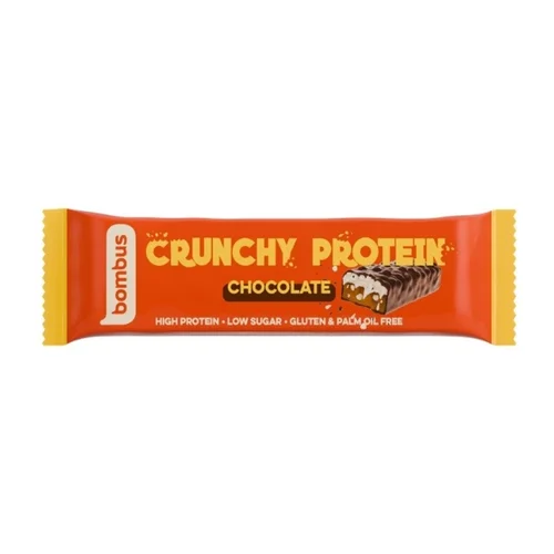 Baton Crunchy Protein czekoladowy bez glutenu, 50 g, Bombus