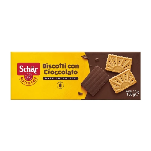 Biscotti con cioccolato – herbatniki czekoladowe bezglutenowe, Schär