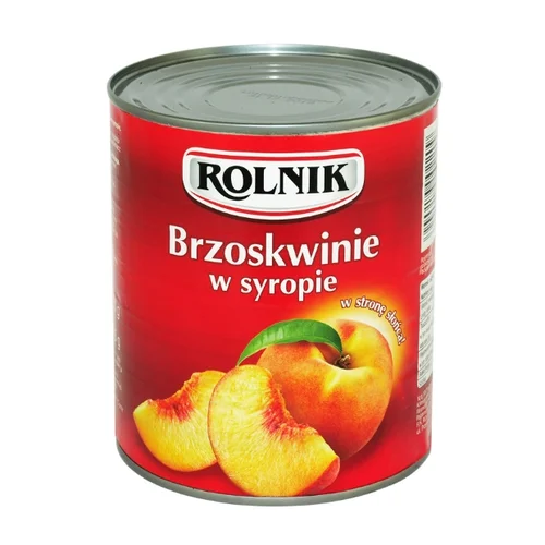 Brzoskwinie w syropie, 850 g, Rolnik