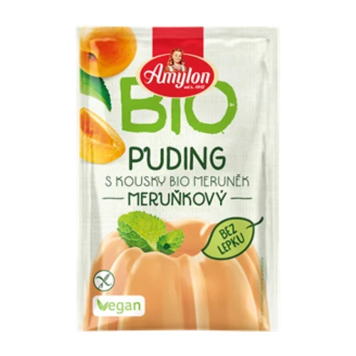 Budyń morelowy bezglutenowy Bio, 40 g, Amylon