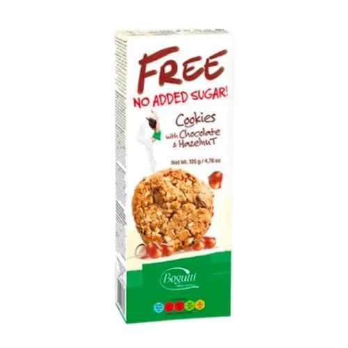 Ciasteczka z orzechami bez cukru, 135 g, Bogutti