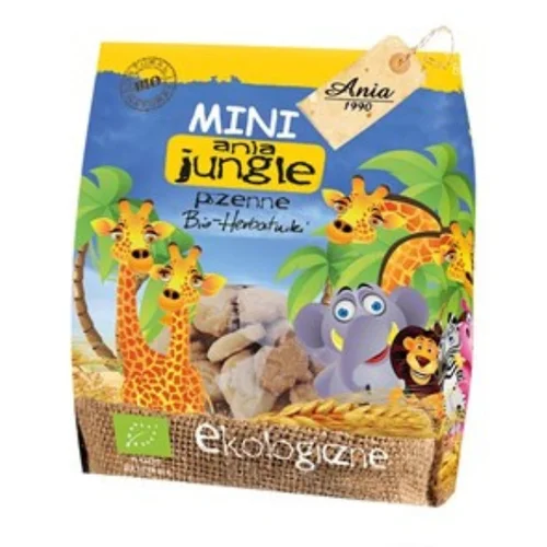 Ciastka Mini Jungle Bio, 100 g, Bio Ania
