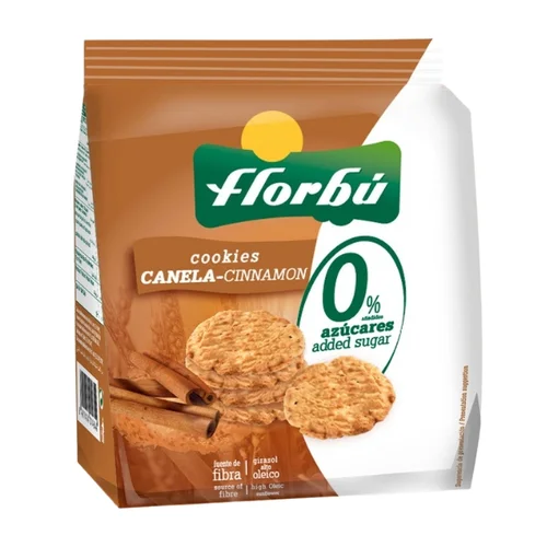 Ciastka z cynamonem bez dodatku cukru, 130 g, Florbu
