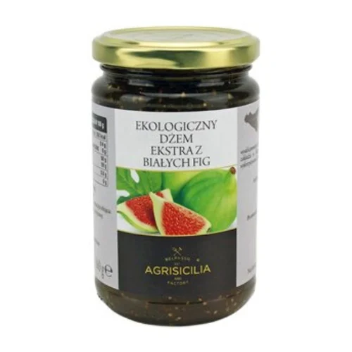 Dżem ekstra z białych fig Bio, 360 g, Agrisicilia
