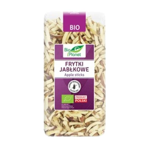 Frytki jabłkowe bezglutenowe Bio, 100 g, Bio Planet
