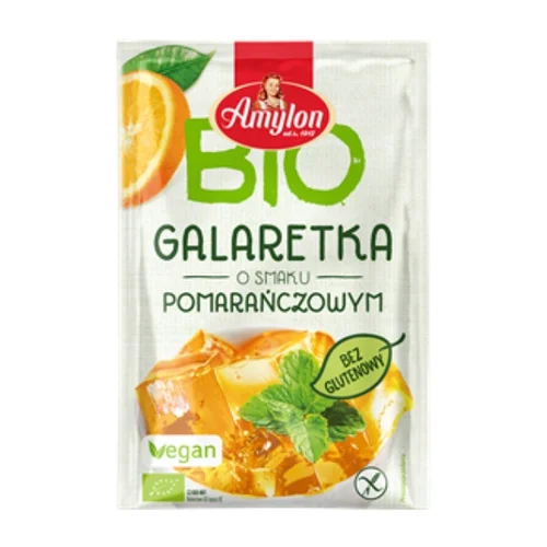 Galaretka z agarem o smaku pomarańczowym bezglutenowa Bio, 40 g, Amylon