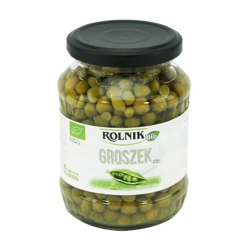 Groszek konserwowy Bio, 370 ml, Rolnik