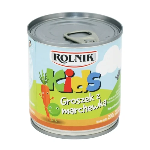 Groszek z marchewką Kids, 200 g, Rolnik