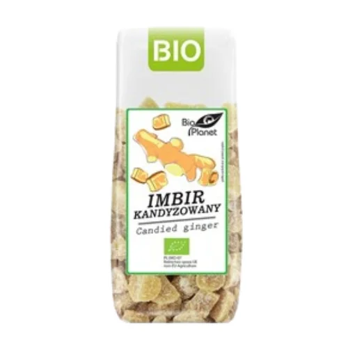 Imbir kandyzowany Bio, 100 g, Bio Planet