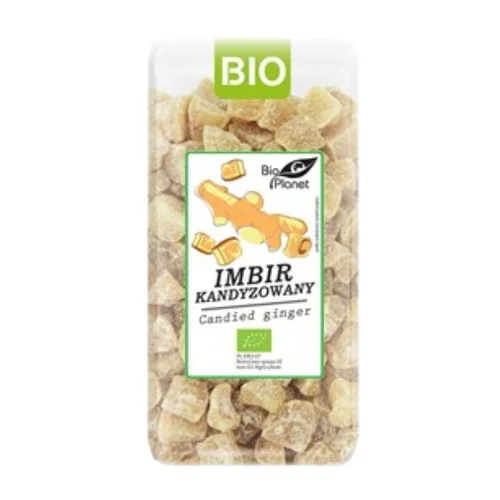 Imbir kandyzowany Bio, 400 g, Bio Planet