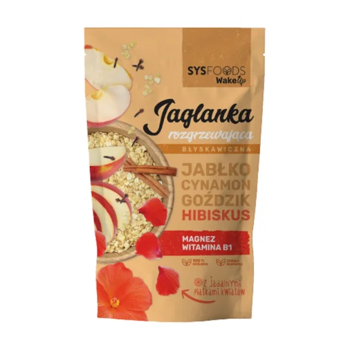 Jaglanka Rozgrzewająca z jabłkiem, cynamonem, goździkiem i hibiskusem, 300 g, Dania Babci Zosi