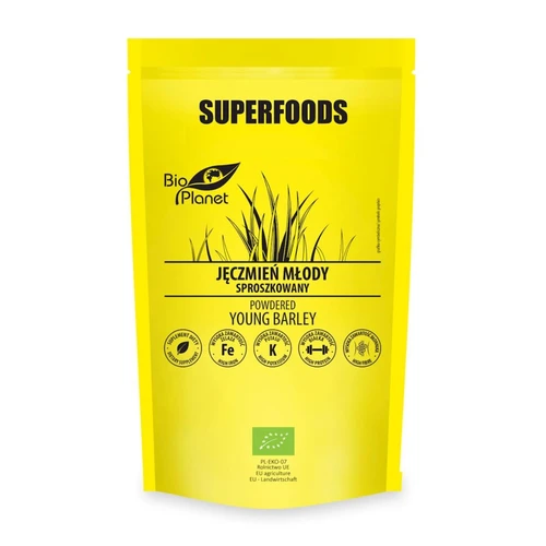Jęczmień młody sproszkowany Bio, 100g, Bio Planet